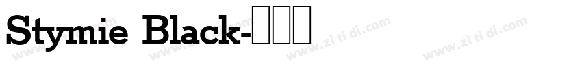 Stymie Black字体转换